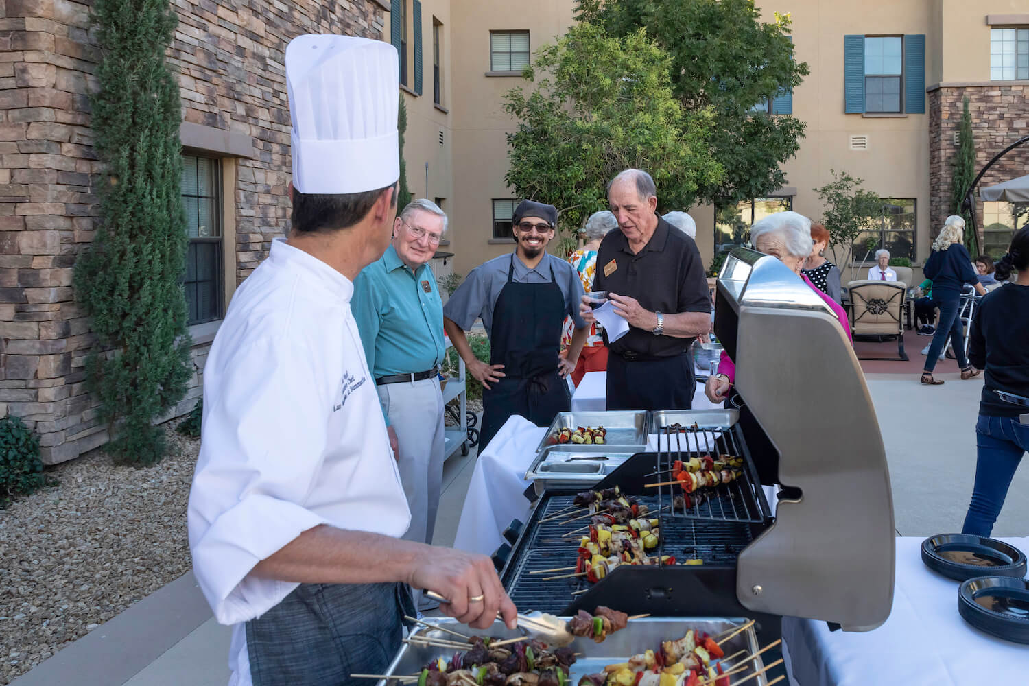 Chef grilling on the BBQ